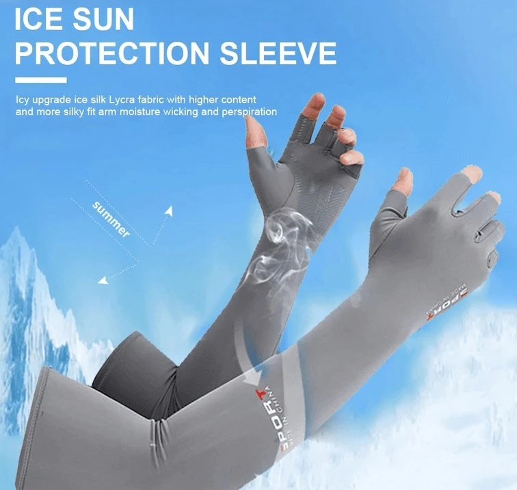 Men Women Arm Sleeves Gloves For Running Cycling Fashion Elastic Protection UV Protection Sunshade