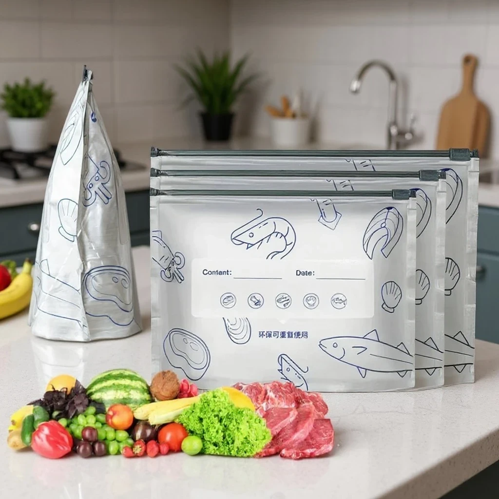 Reusable Aluminum Foil Food Storage Bag