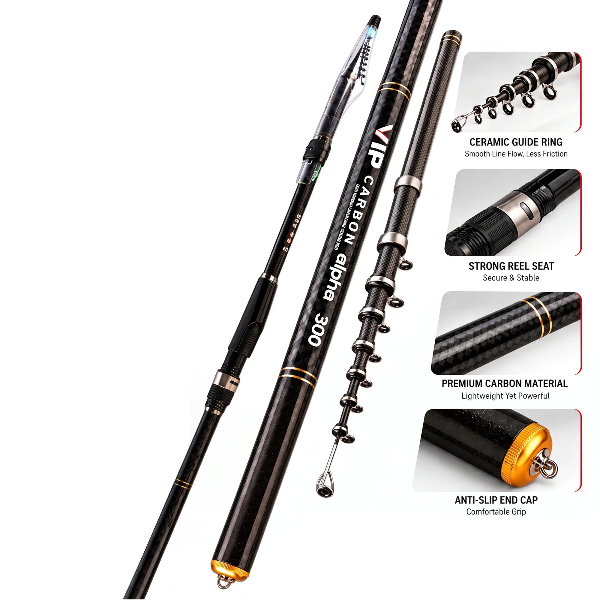 Alpha Special Carbon Fishing Rod