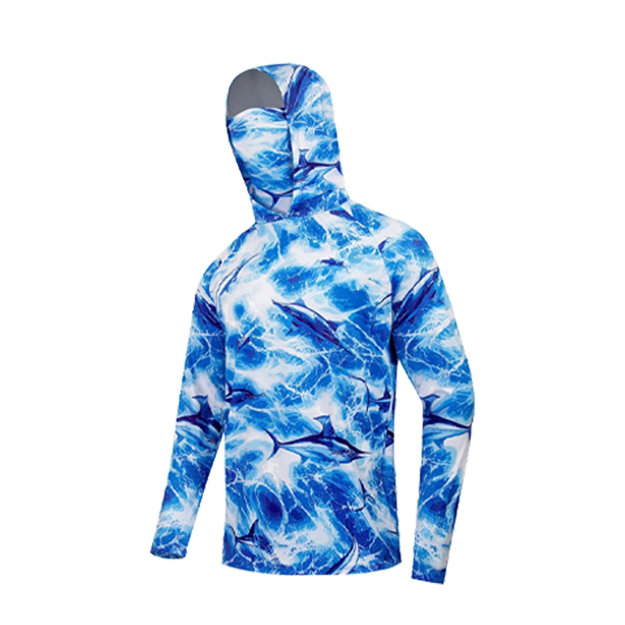 Men’s Hooded Fishing Shirt Quick Dry Breathable Face Cover (2)