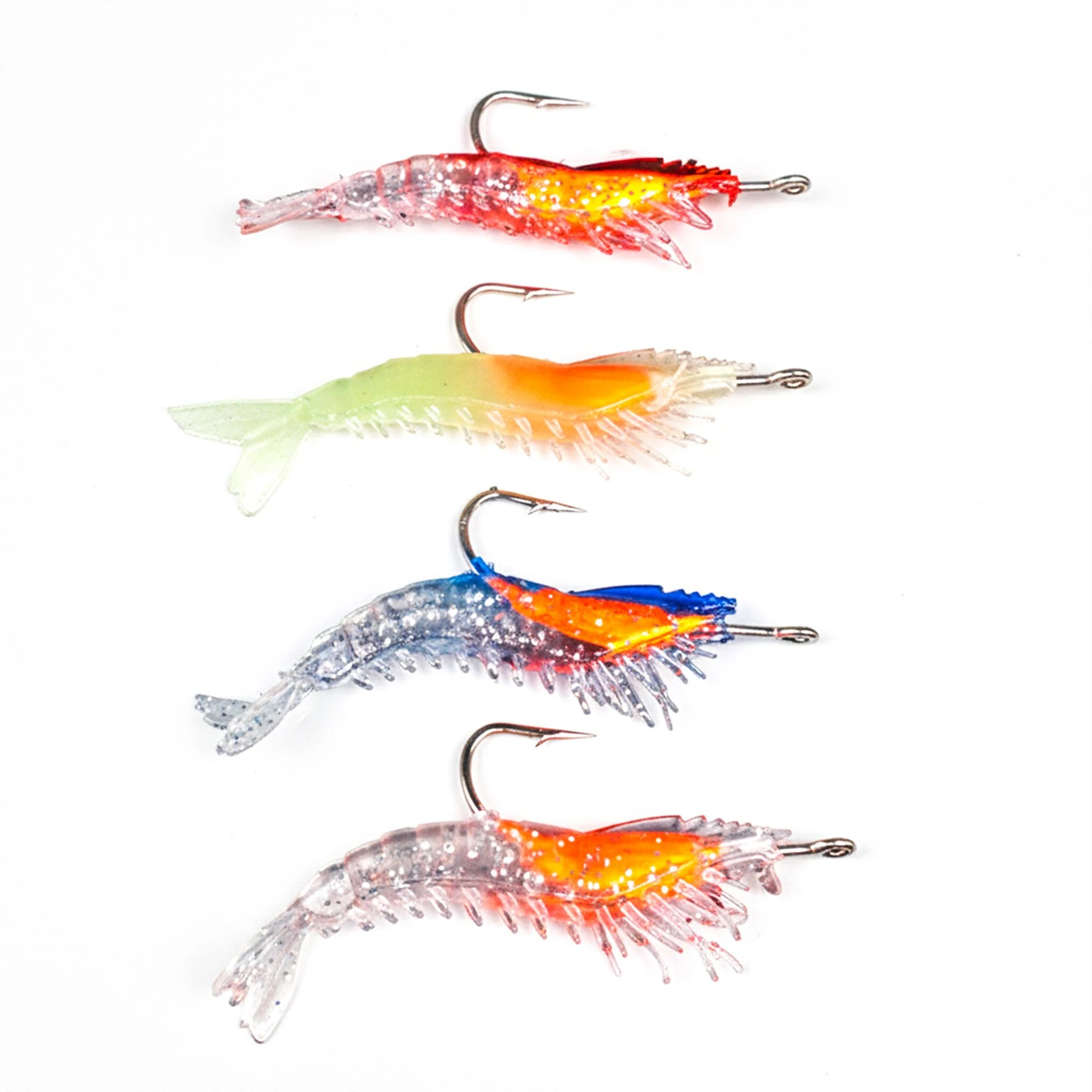 Soft Lead Shrimp Lure Luminous Simulation Bait